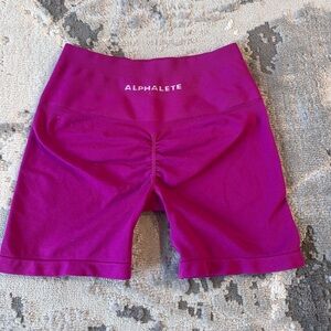 Alphalete Women's Magenta Bike Shorts